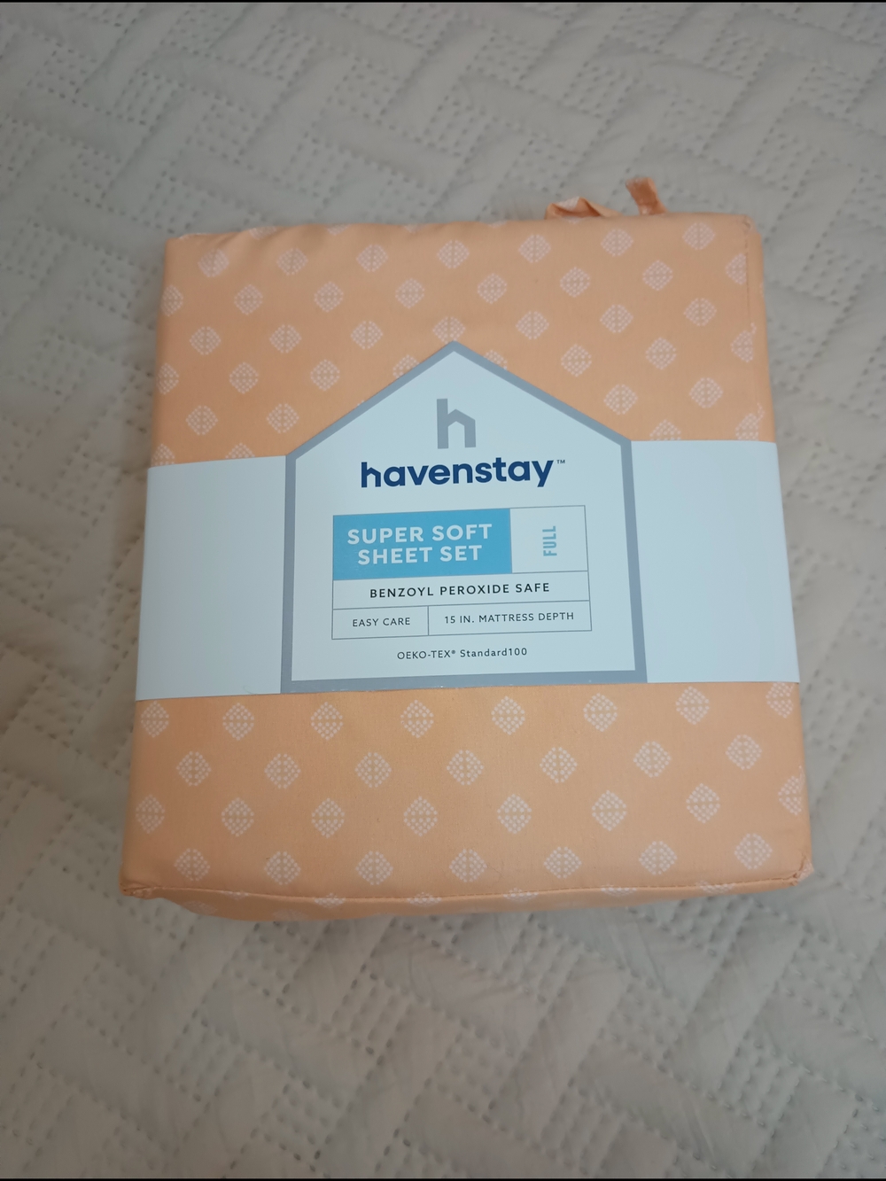 Havenstay Peach Super Soft Sheet Set - Full